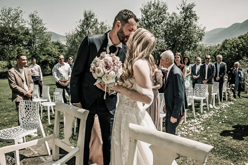 Alessandro ed Emanuela a Relais Franciacorta – la cerimonia nel parco, foto 7