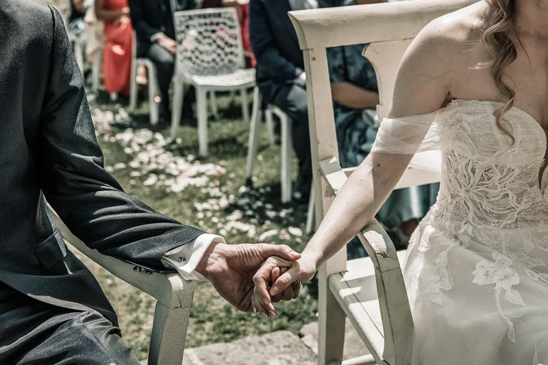 Alessandro ed Emanuela a Relais Franciacorta – la cerimonia nel parco, foto 8