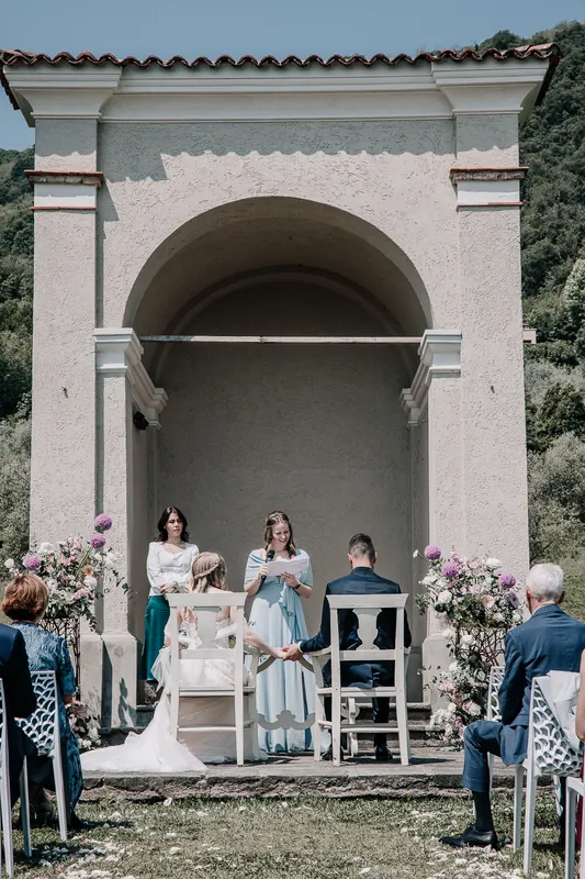 Alessandro ed Emanuela a Relais Franciacorta – la cerimonia nel parco, foto 10