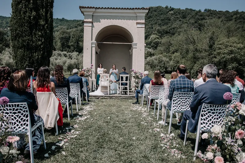 Alessandro ed Emanuela a Relais Franciacorta – la cerimonia nel parco, foto 11