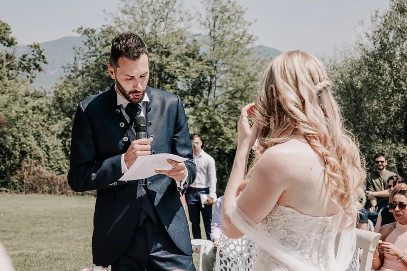 Alessandro ed Emanuela a Relais Franciacorta – la cerimonia nel parco, foto 14