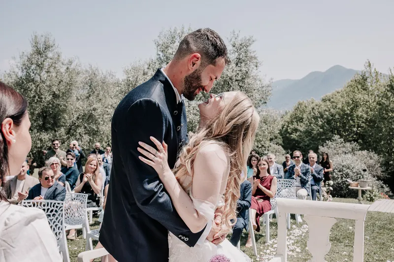Alessandro ed Emanuela a Relais Franciacorta – la cerimonia nel parco, foto 18
