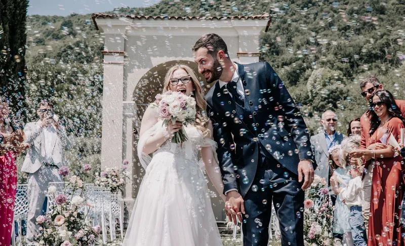 Alessandro ed Emanuela a Relais Franciacorta – la cerimonia nel parco, foto 21