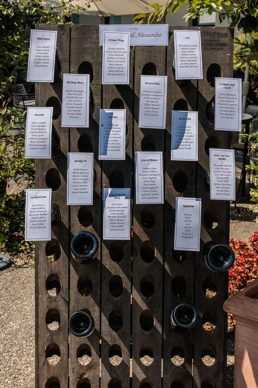 Alessandro ed Emanuela a Relais Franciacorta – il giardino e gli allestimenti, foto 4