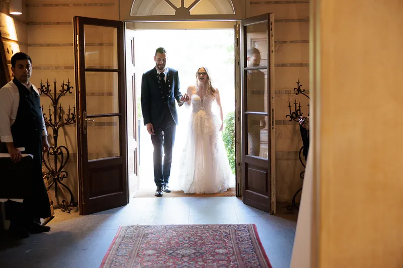 Alessandro ed Emanuela a Relais Franciacorta – il pranzo e i giochi in giardino, foto 1
