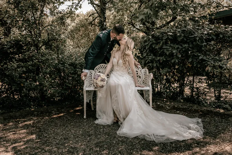 Alessandro ed Emanuela a Relais Franciacorta – ritratti nel parco, foto 7