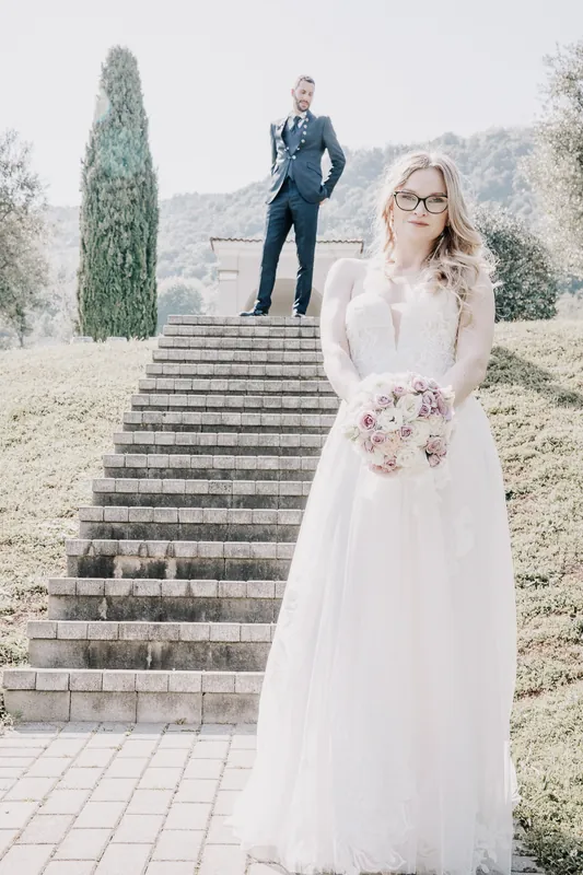 Alessandro ed Emanuela a Relais Franciacorta – ritratti nel parco, foto 8
