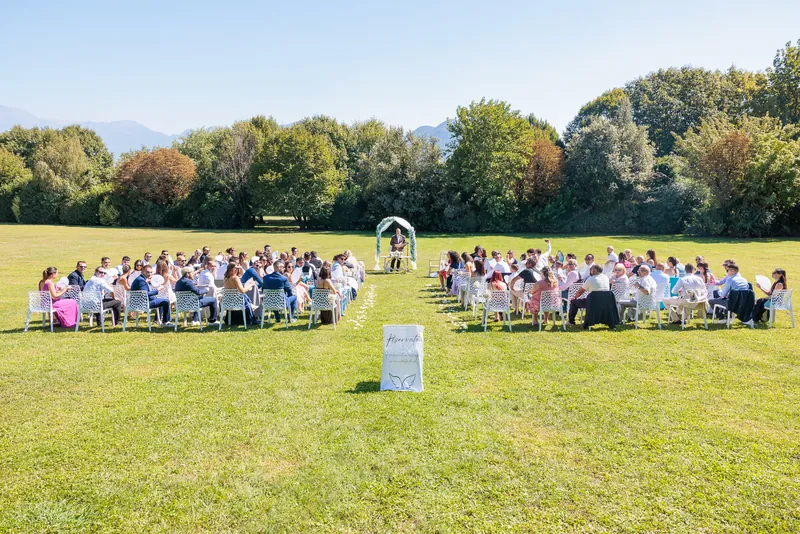 Jessica e Davide a Relais Franciacorta – la cerimonia nel parco, foto 1
