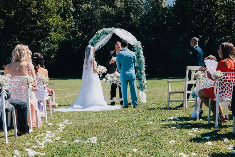 Jessica e Davide a Relais Franciacorta – la cerimonia nel parco, foto 7