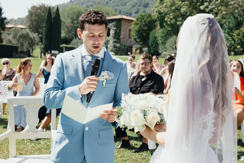 Jessica e Davide a Relais Franciacorta – la cerimonia nel parco, foto 12