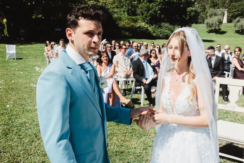 Jessica e Davide a Relais Franciacorta – la cerimonia nel parco, foto 15