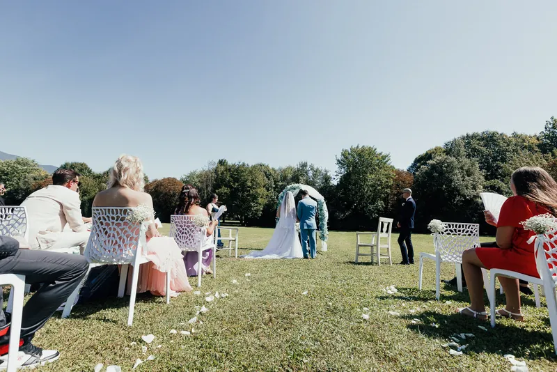 Jessica e Davide a Relais Franciacorta – la cerimonia nel parco, foto 16