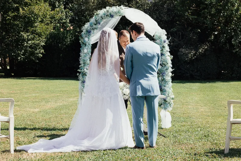 Jessica e Davide a Relais Franciacorta – la cerimonia nel parco, foto 17