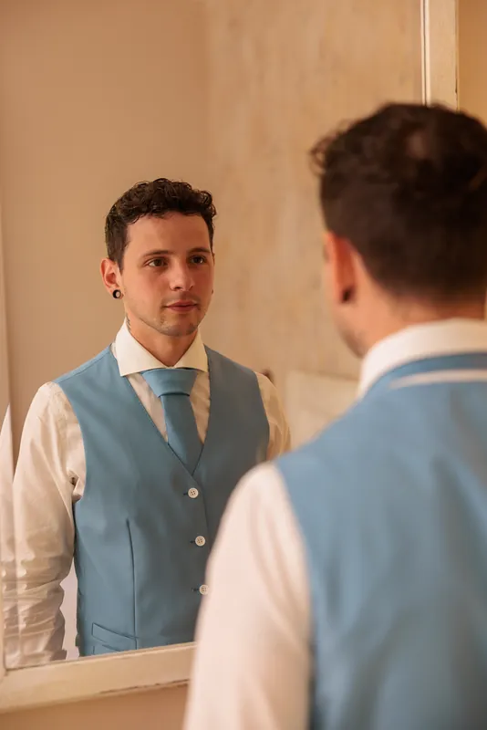 Jessica e Davide a Relais Franciacorta – lo sposo si prepara, foto 5