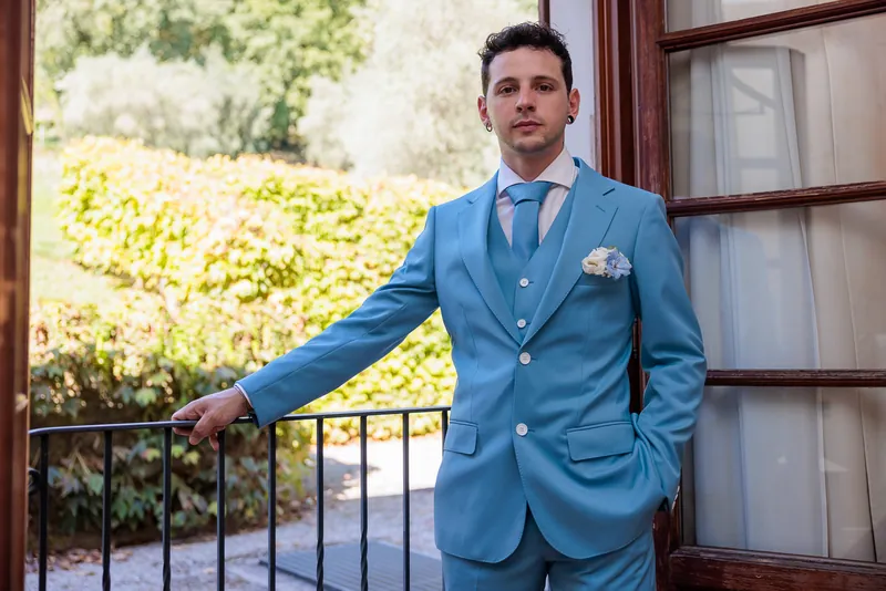 Jessica e Davide a Relais Franciacorta – lo sposo si prepara, foto 8