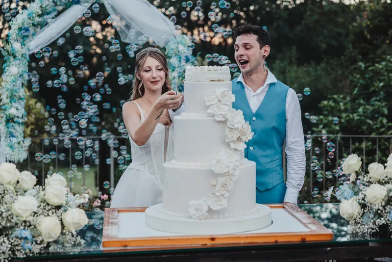 Jessica e Davide a Relais Franciacorta – torta e primo ballo, foto 7