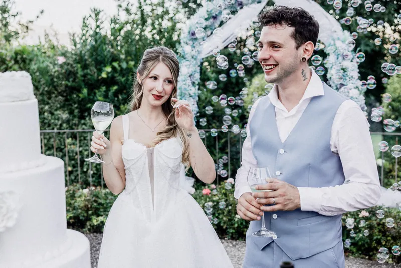 Jessica e Davide a Relais Franciacorta – torta e primo ballo, foto 8