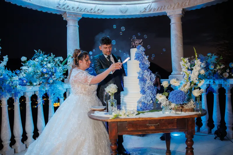 Giusy e Michael a Locanda Armonia – la sera: torta e primo ballo, foto 3
