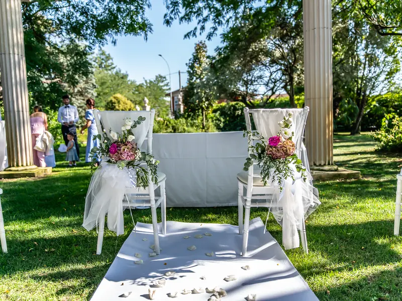 Vanessa e Alex a Villa Adele – l’allestimento e la musica dal vivo, foto 1