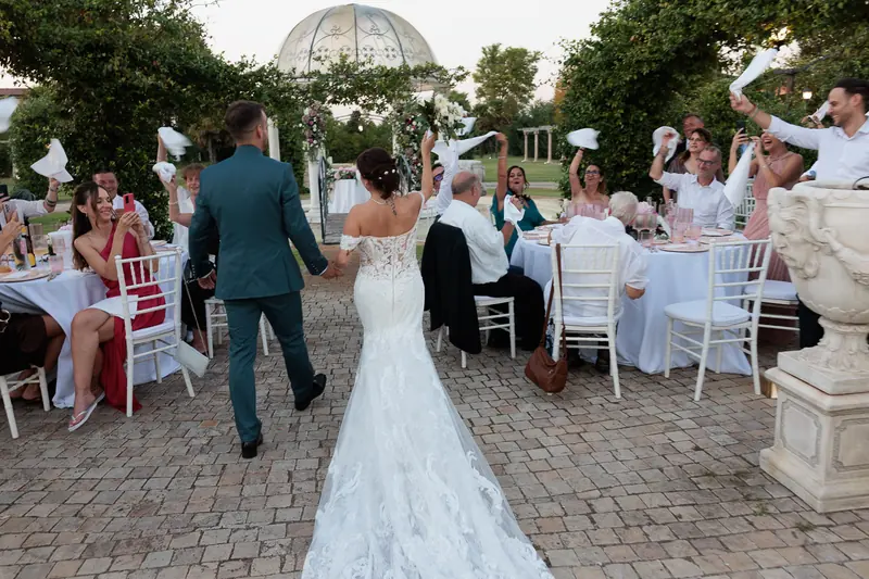 Vanessa e Alex a Villa Adele – la cena in giardino, foto 2