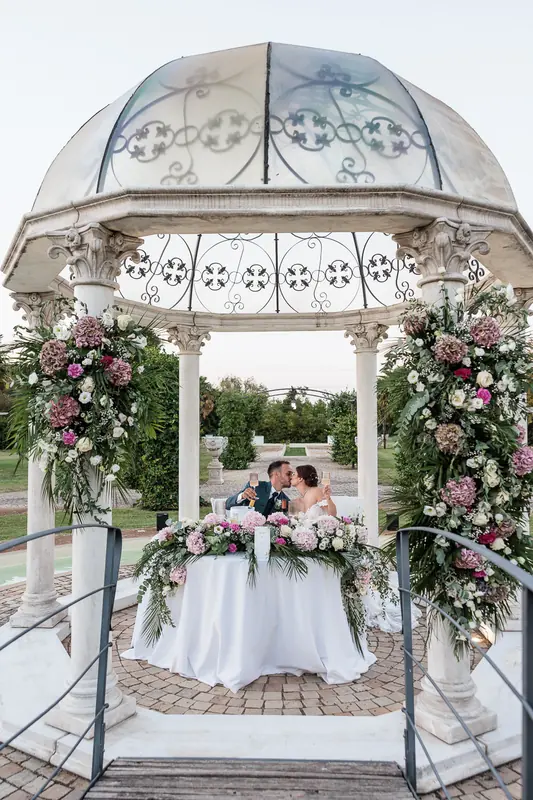 Vanessa e Alex a Villa Adele – la cena in giardino, foto 3