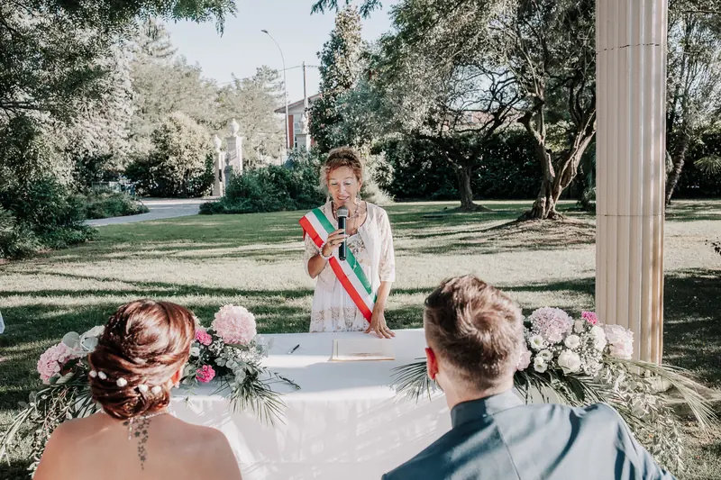 Vanessa e Alex a Villa Adele – la cerimonia all’aperto, foto 15