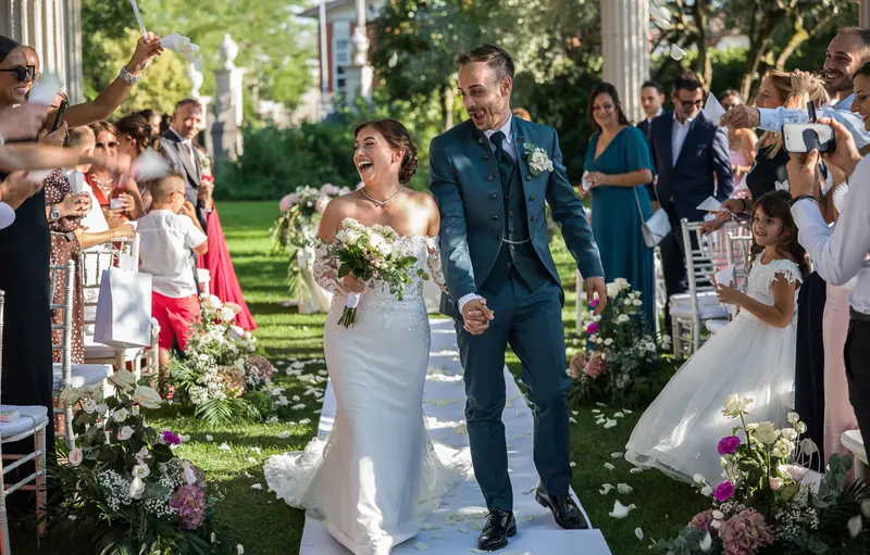 Vanessa e Alex a Villa Adele – la cerimonia all’aperto, foto 19