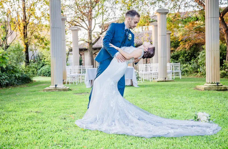 Vanessa e Alex a Villa Adele – i ritratti degli sposi, foto 4