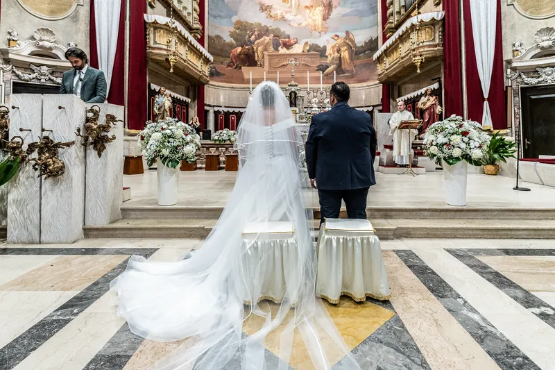 Jessica e Pasquale a Villa Baiana – la cerimonia in chiesa, foto 6
