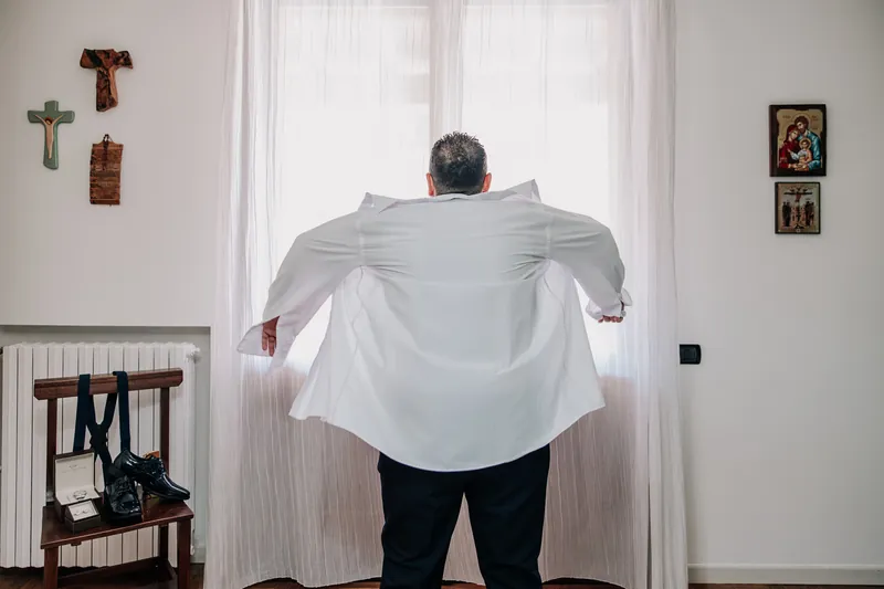 Jessica e Pasquale a Villa Baiana – i preparativi dello sposo, foto 5
