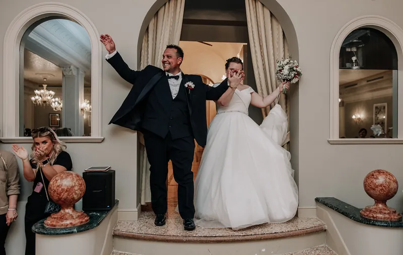 Jessica e Pasquale a Villa Baiana – l’ingresso in sala, foto 1