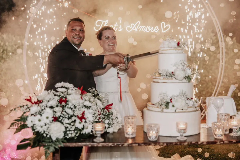 Jessica e Pasquale a Villa Baiana – torta, fuochi e primo ballo, foto 2