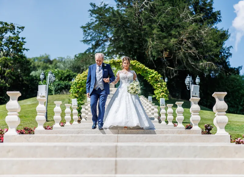 Ambra e Giuseppe a Villa Cariola – la cerimonia nel parco, foto 1