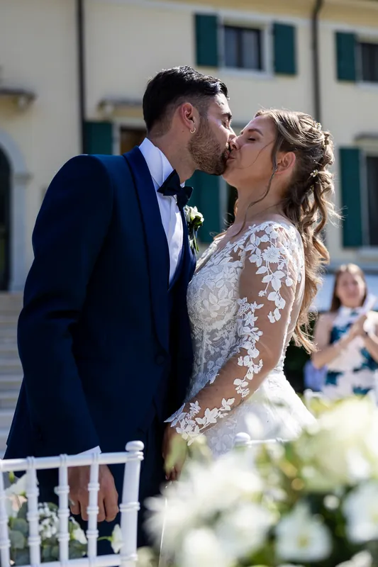 Ambra e Giuseppe a Villa Cariola – la cerimonia nel parco, foto 9