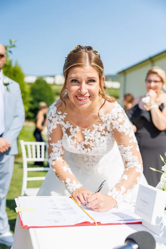 Ambra e Giuseppe a Villa Cariola – la cerimonia nel parco, foto 11
