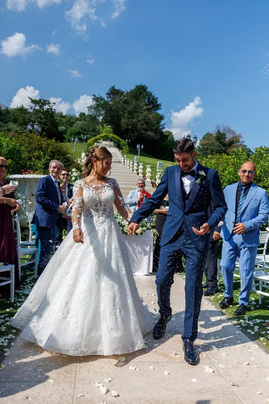 Ambra e Giuseppe a Villa Cariola – la cerimonia nel parco, foto 12