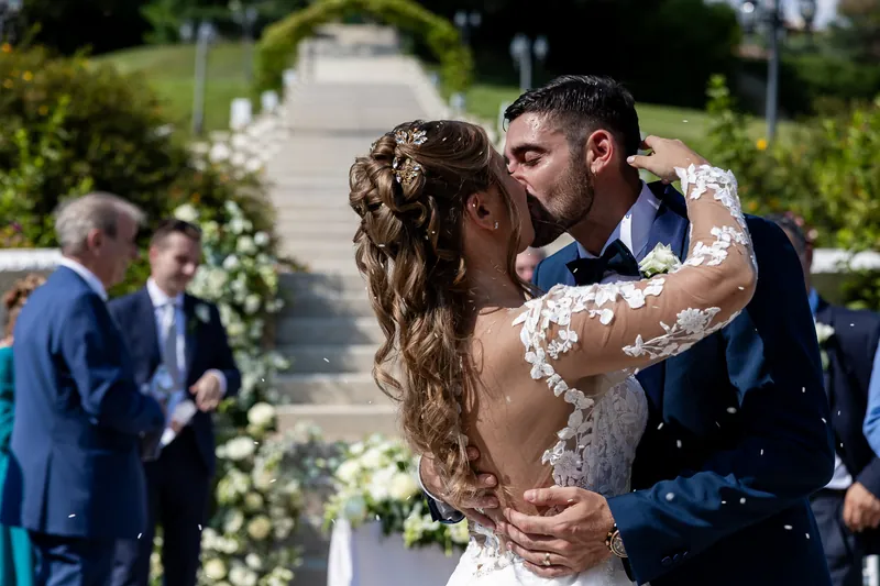 Ambra e Giuseppe a Villa Cariola – la cerimonia nel parco, foto 13