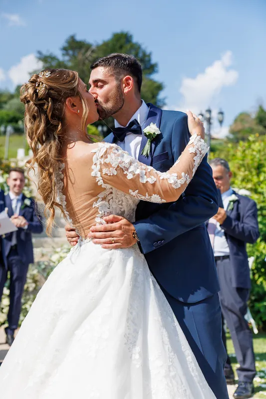 Ambra e Giuseppe a Villa Cariola – la cerimonia nel parco, foto 14