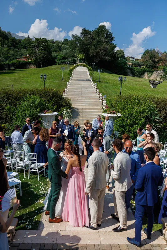 Ambra e Giuseppe a Villa Cariola – la cerimonia nel parco, foto 15