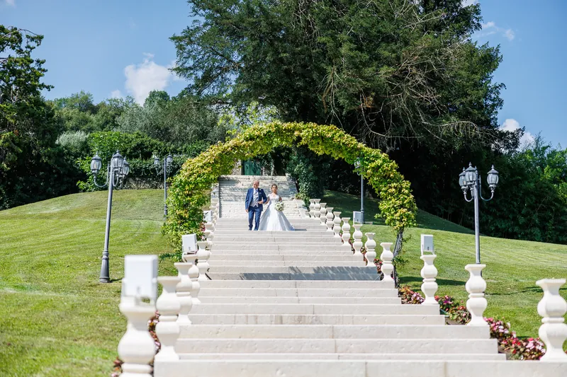 Ambra e Giuseppe a Villa Cariola – il parco e la scalinata, foto 5