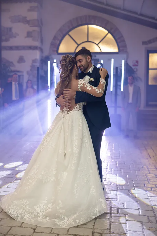 Ambra e Giuseppe a Villa Cariola – primo ballo e festa, foto 2
