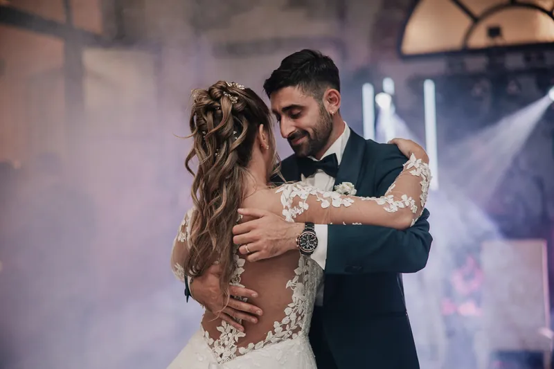 Ambra e Giuseppe a Villa Cariola – primo ballo e festa, foto 4