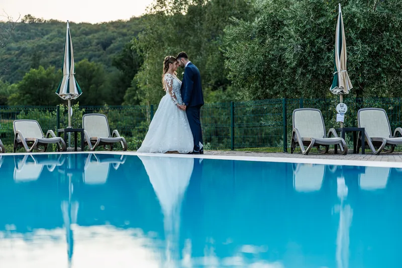 Ambra e Giuseppe a Villa Cariola – ritratti al tramonto, foto 2