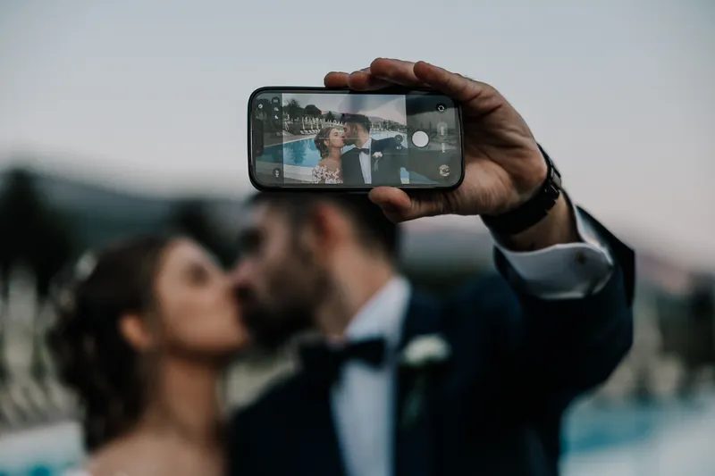 Ambra e Giuseppe a Villa Cariola – ritratti al tramonto, foto 3