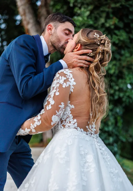 Ambra e Giuseppe a Villa Cariola – ritratti al tramonto, foto 12