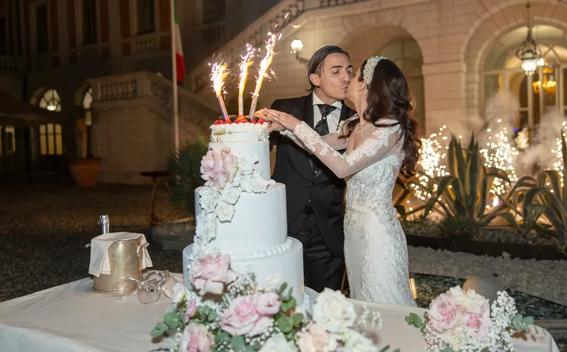 Elisa e Nicola a Villa Fenaroli – torta e fuochi d’artificio, foto 5