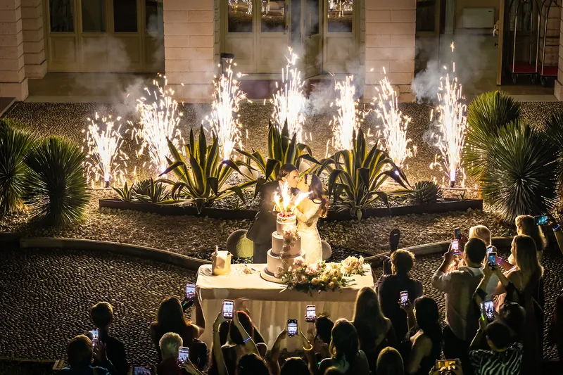 Elisa e Nicola a Villa Fenaroli – torta e fuochi d’artificio, foto 6