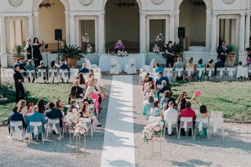Elisa e Nicola a Villa Fenaroli – villa fenaroli dall’alto, foto 6