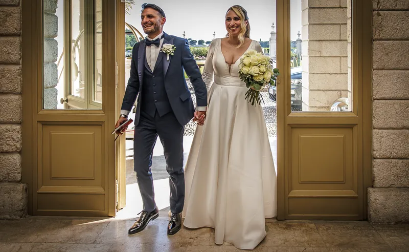 Luigi e Valentina a Villa Fenaroli – l’arrivo in villa e il brindisi, foto 4