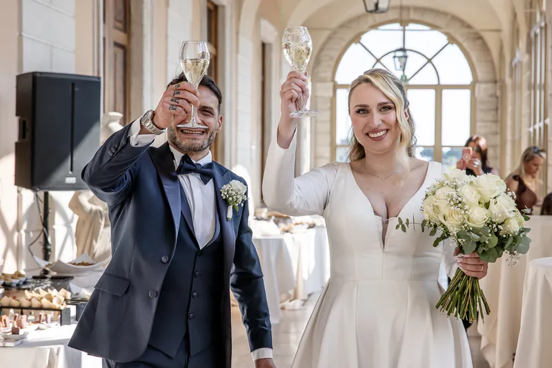 Luigi e Valentina a Villa Fenaroli – l’arrivo in villa e il brindisi, foto 7